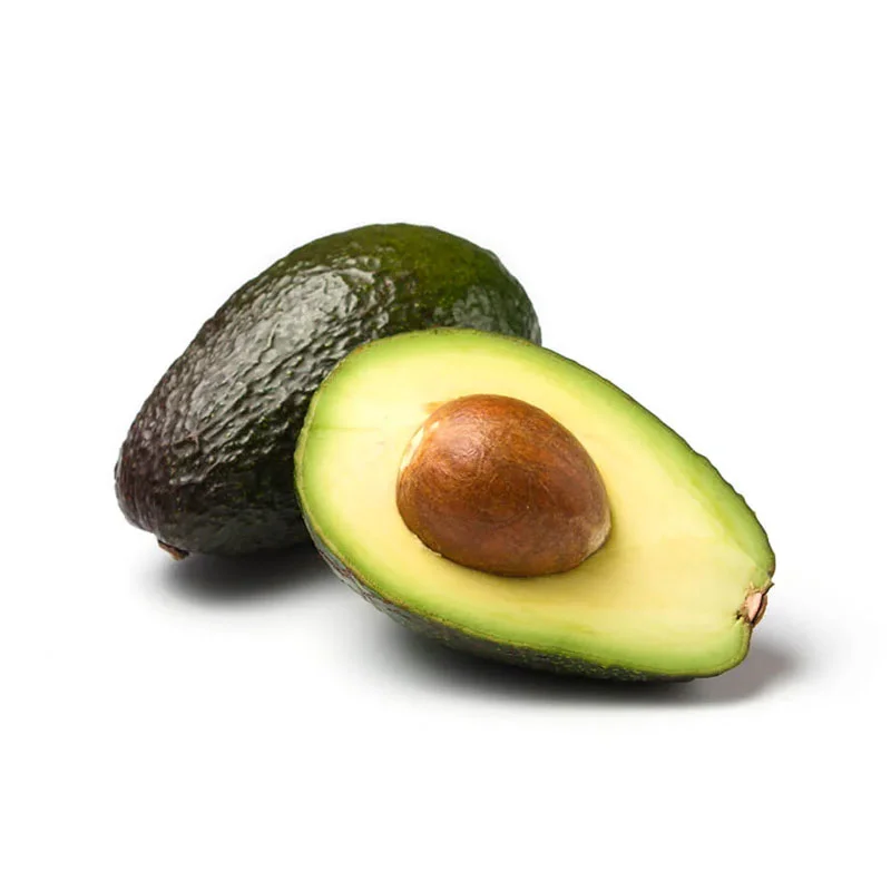 Avocado, ganz und halbiert