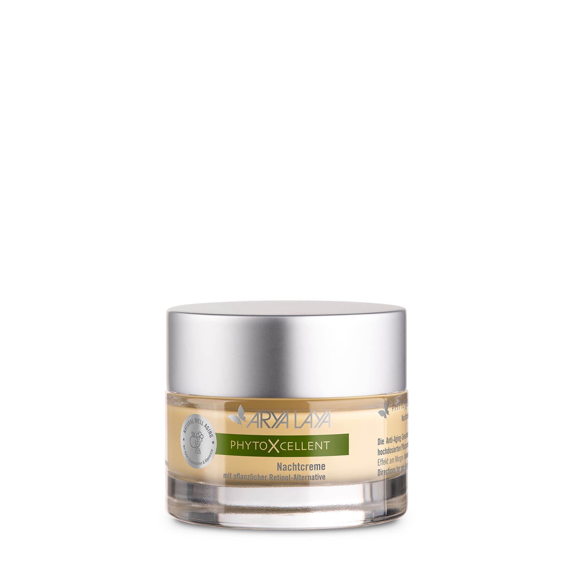 Tiegel mit ARYA LAYA PhytoXcellent Nachtcreme, 50 ml