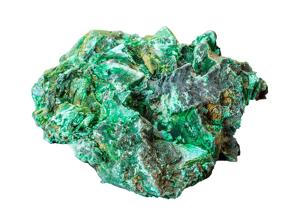 Das Mineral Malachit wirkt hautschützend Das Mineral Malachit wirkt hautschützend