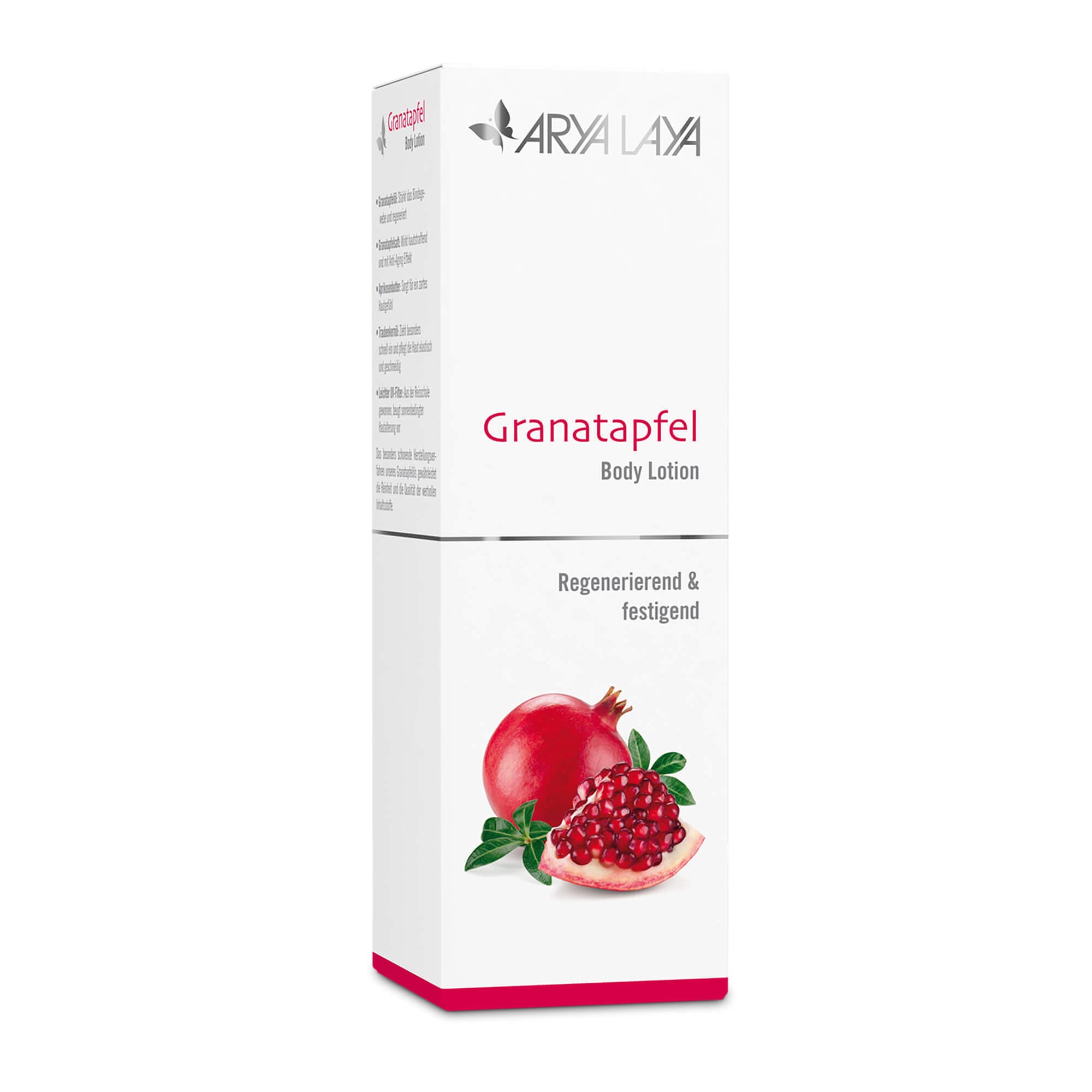 Body Lotion Granatapfel,  straffend und regenerierend: für schöne Haut mit starkem Bindegewebe , 150 ml Faltschachtel 