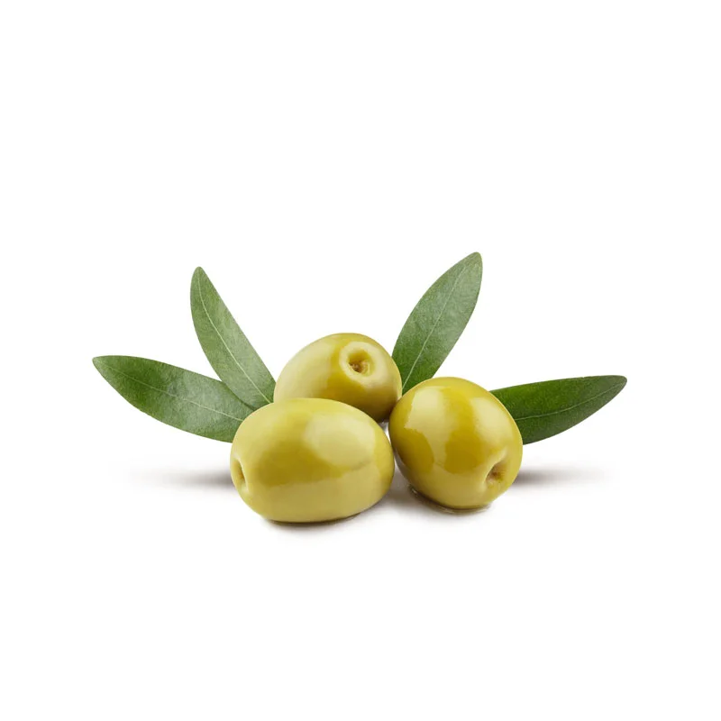 drei grüne Oliven