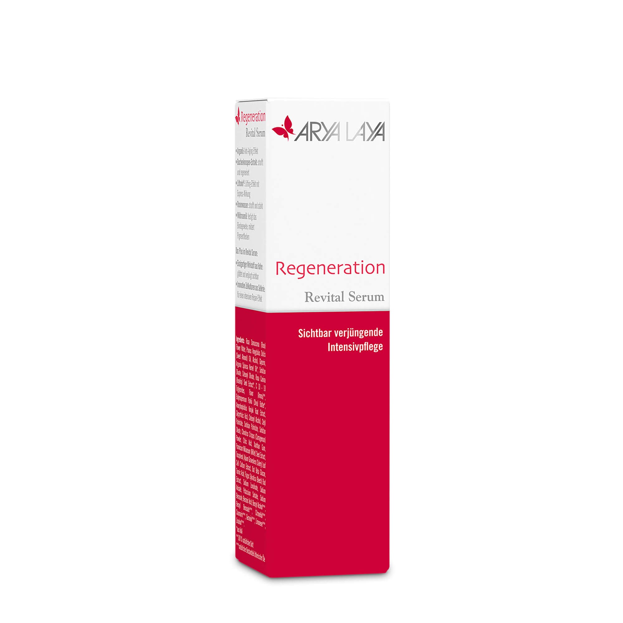 Faltschachtel mit ARYA LAYA Regeneration Revital Serum, 30 ml