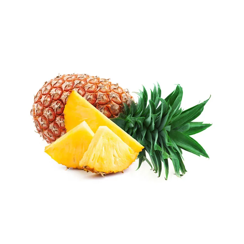 Ananas ganz und aufgeschnitten