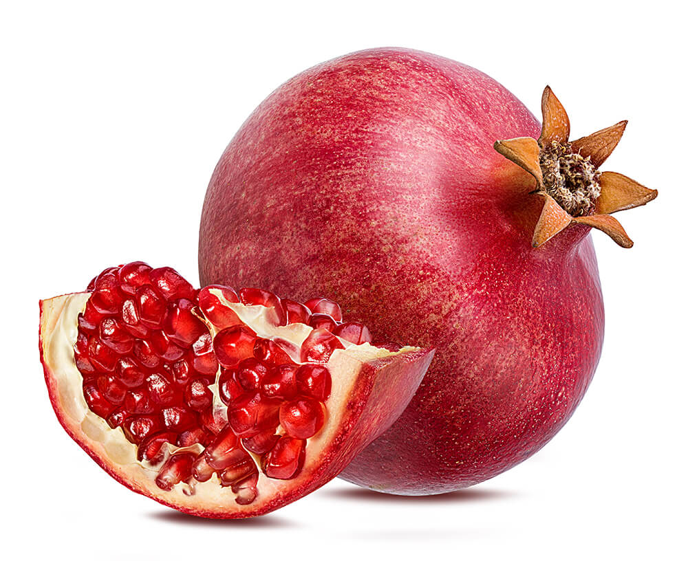 Granatapfel-Extrakt/Saft regeneriert, strafft und mildert Rötungen, wirkt hautfestigend mit Anti-Aging-Effekt Granatapfel-Extrakt/Saft regeneriert, strafft und mildert Rötungen, wirkt hautfestigend mit Anti-Aging-Effekt