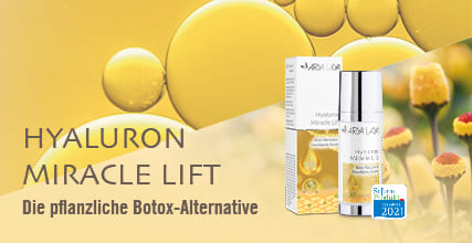 Hyaluron Miracle Lift mit Beta-Glucan: Feuchtigkeitsbooster und pflanzliche Botox-Alternative