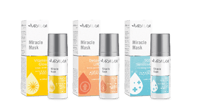 Produktübersicht der ARYA LAYA Pflegeserie Miracle Mask