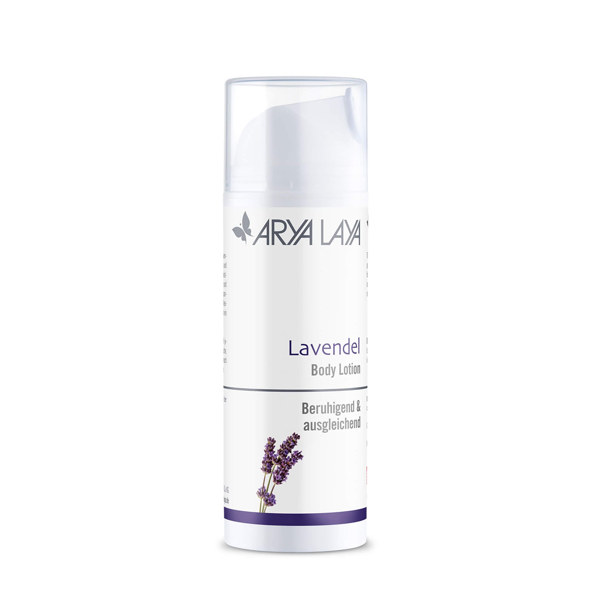 Body Lotion Lavendel, beruhigend und entspannend: für  glatte Haut, 150 ml  Airless-Spender